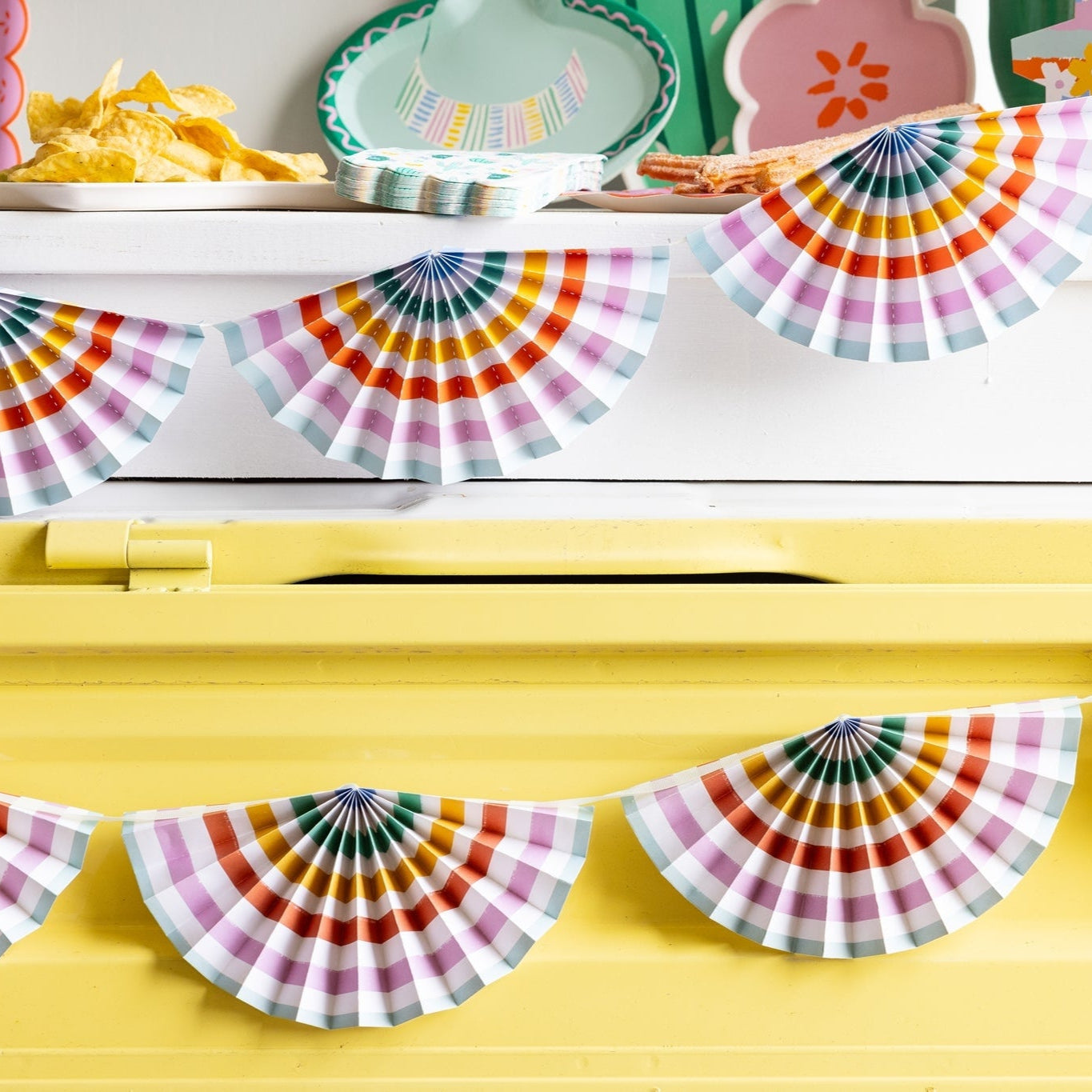 Fiesta Striped Fan Banner