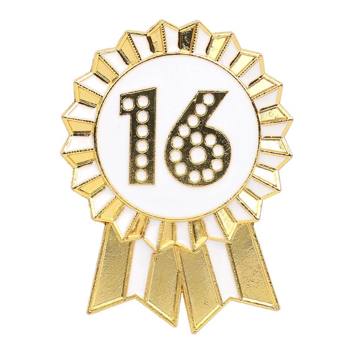 Milestone Birthdays Gold Enamel Pin
