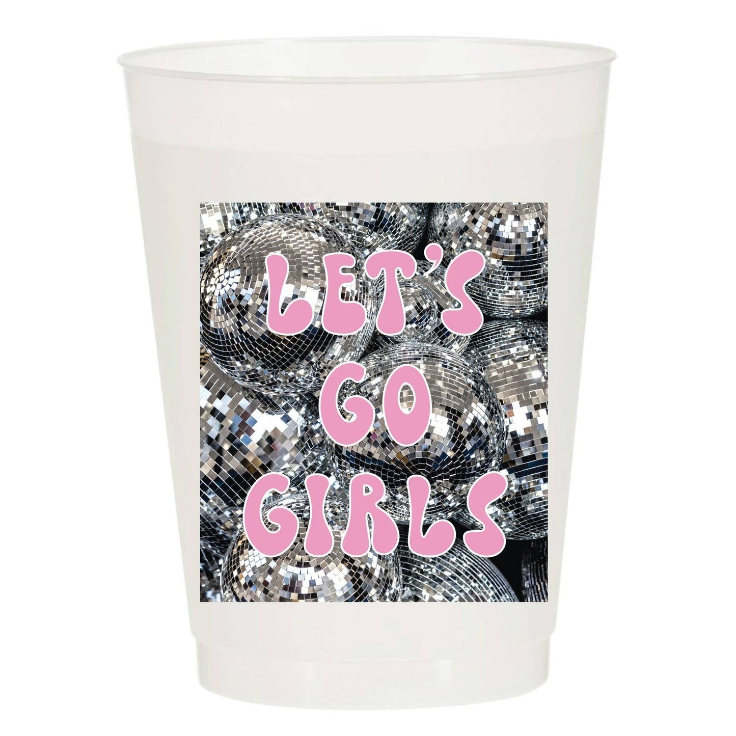 Let's Go Girls Disco Frosted Cups