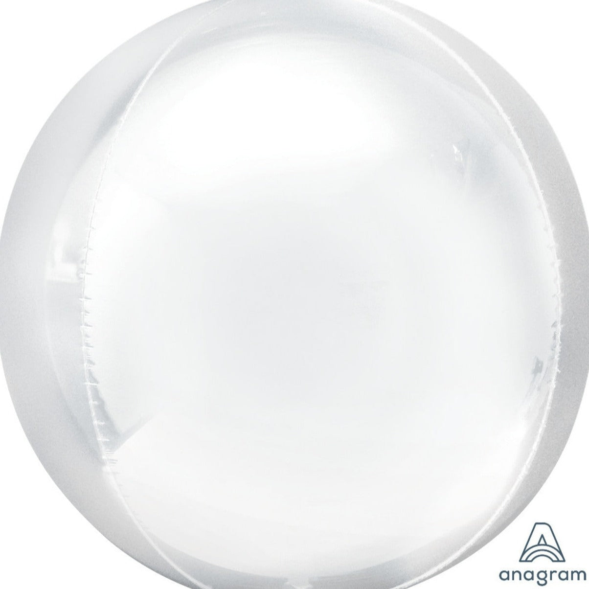 16" White Orbz Balloon