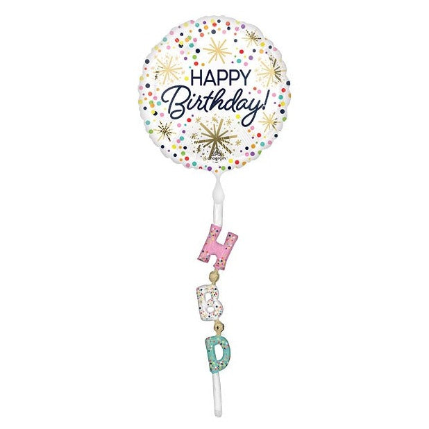 69" HBD Confetti Airwalker