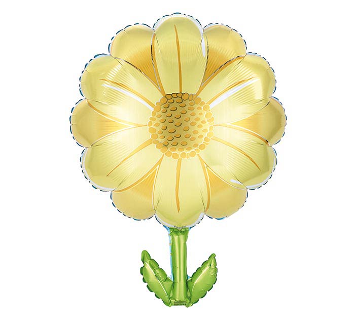 29" Yellow Daisy Mylar