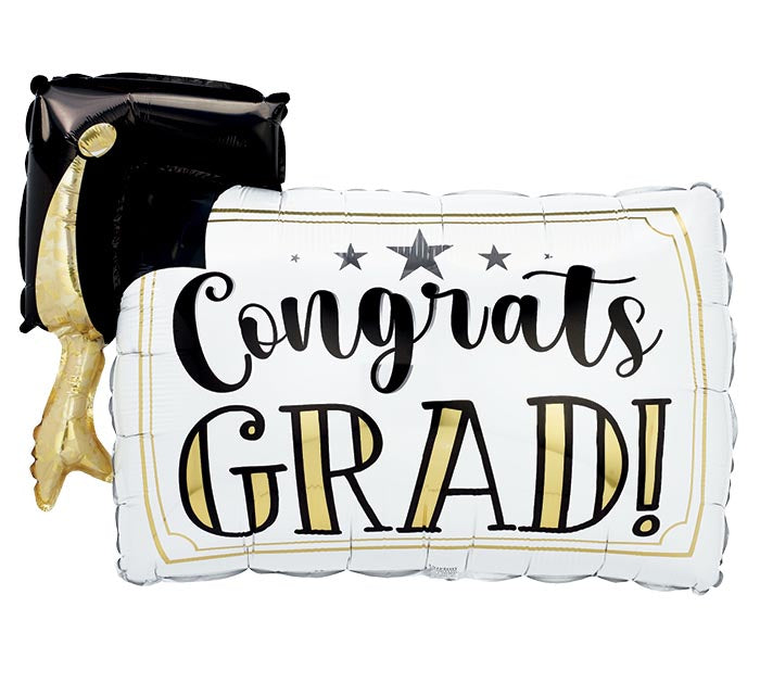 36" Congrats Grad Diploma Balloon