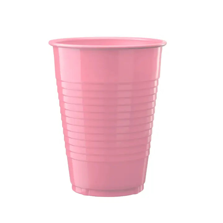 Pink Plastic Cups