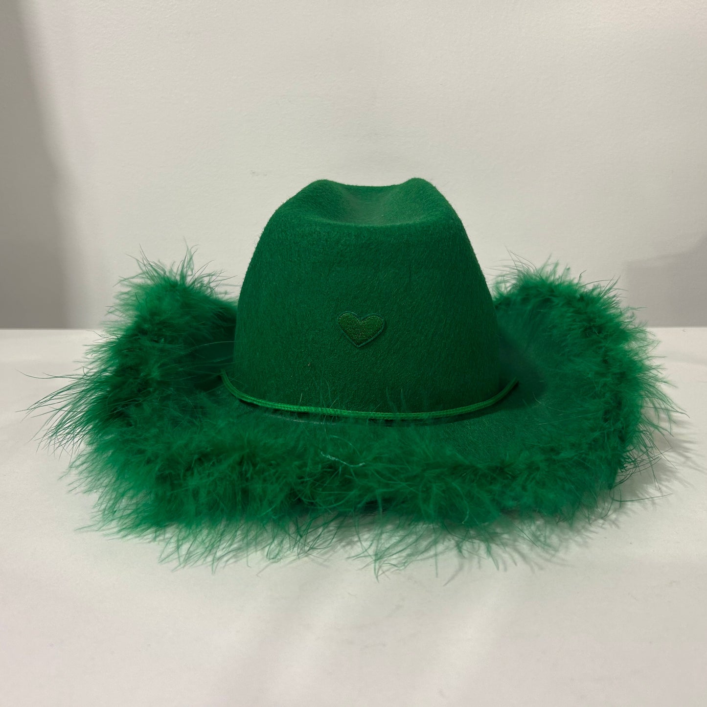 Cowboy Hat with Feather Rim