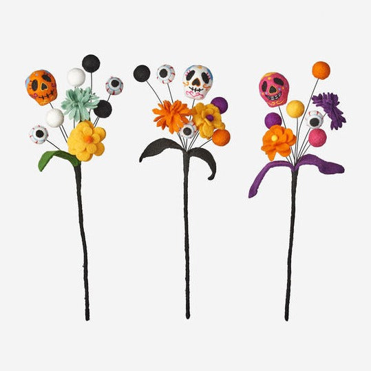Sugar Skull Flower Bouquet