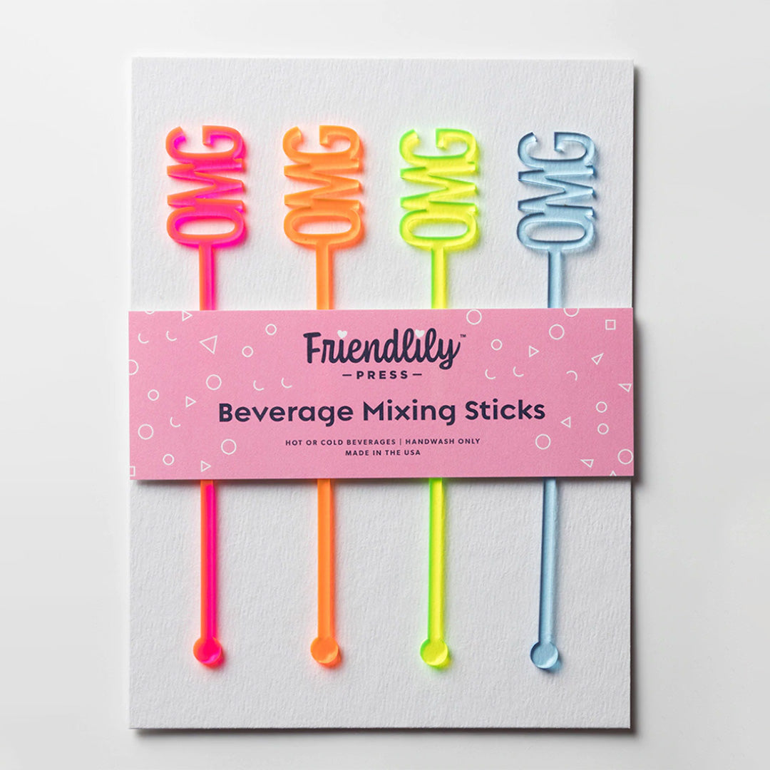 OMG Drink Stirrers Sparkle and Swag Party