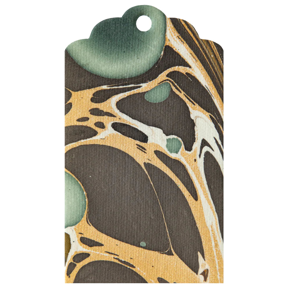 Brown Stone Marbled Gift Tags