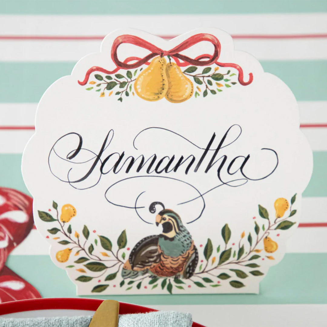 Partridge Place Card