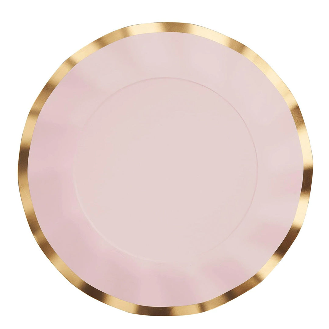 Pink Wavy Dinner Plate