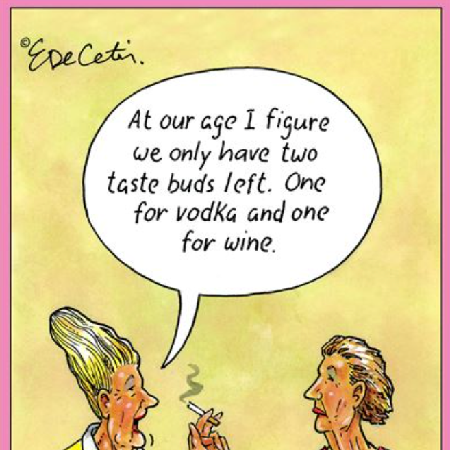ERIC BD - Vodka Wine Taste Buds Birthday Card