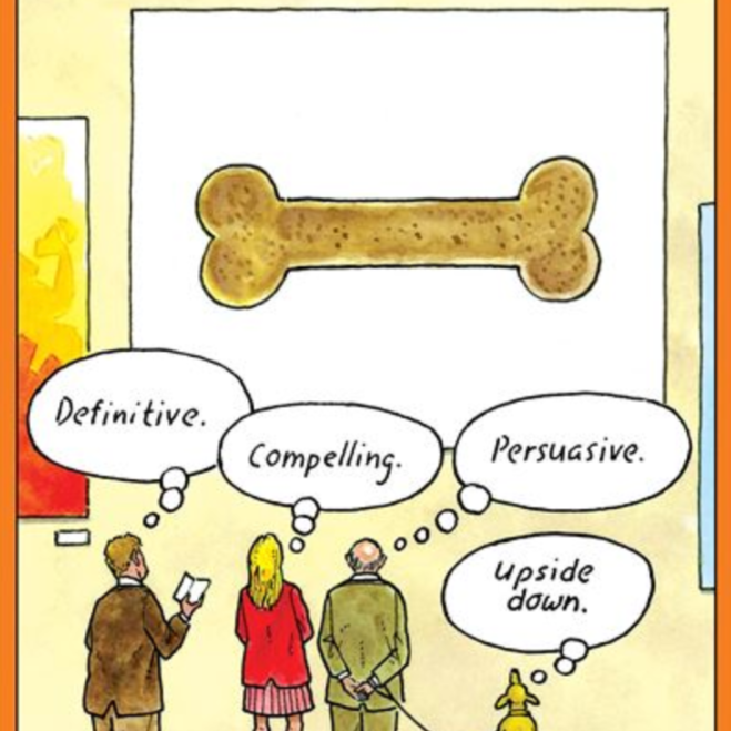 ERIC BD - Upside Down Art Dog Everyday Funny Card