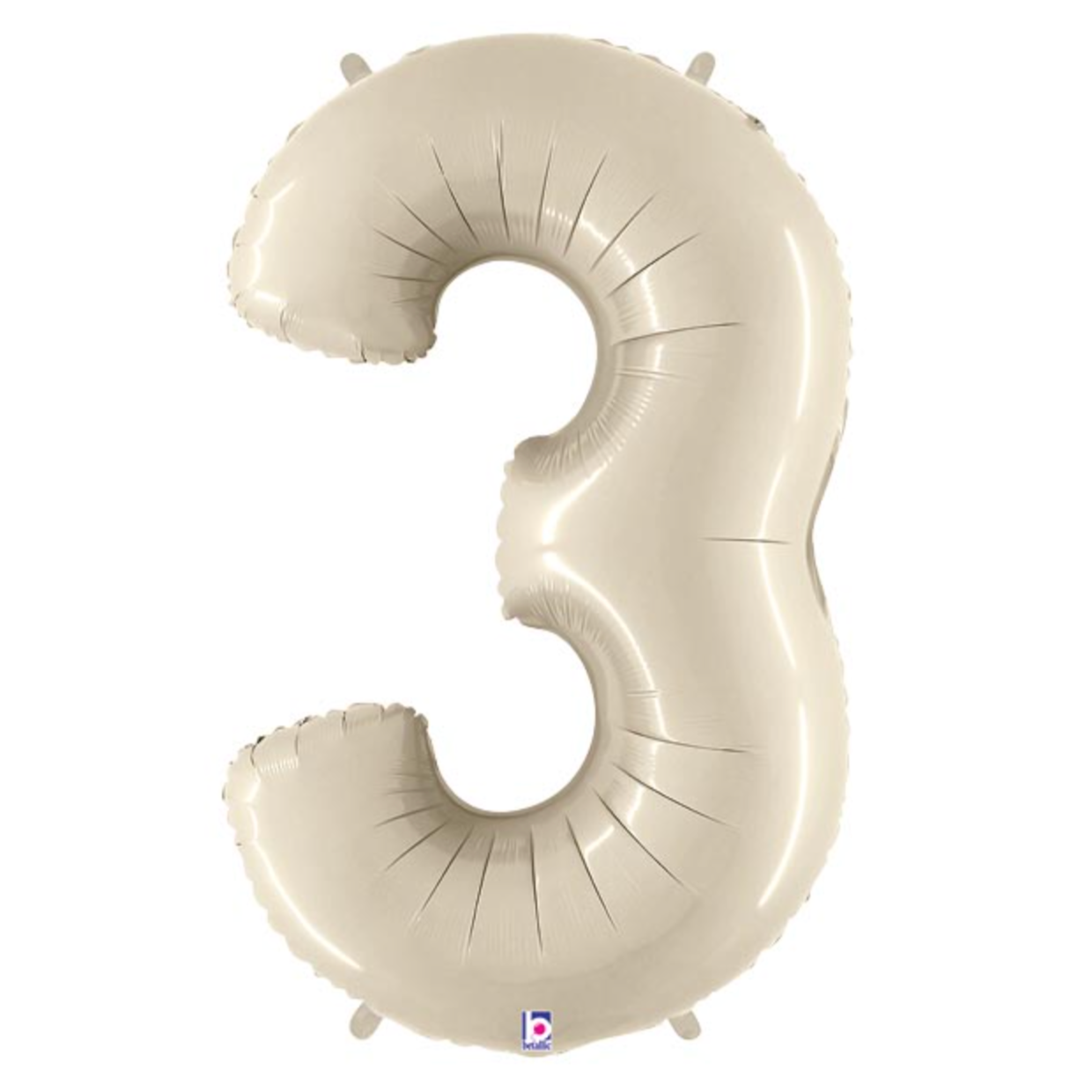 34" White Sand Mylar Numbers