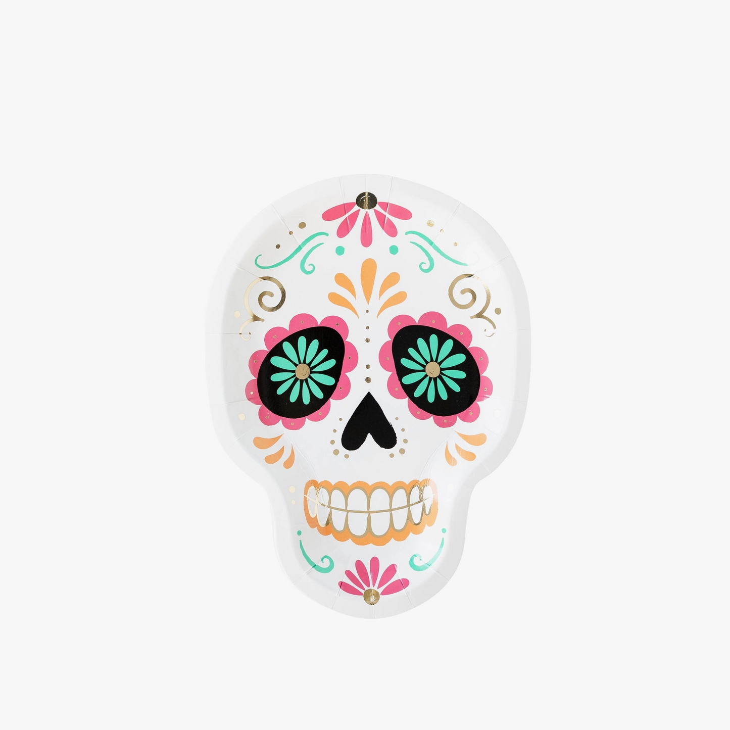 Sugar Skull Shaped Plates