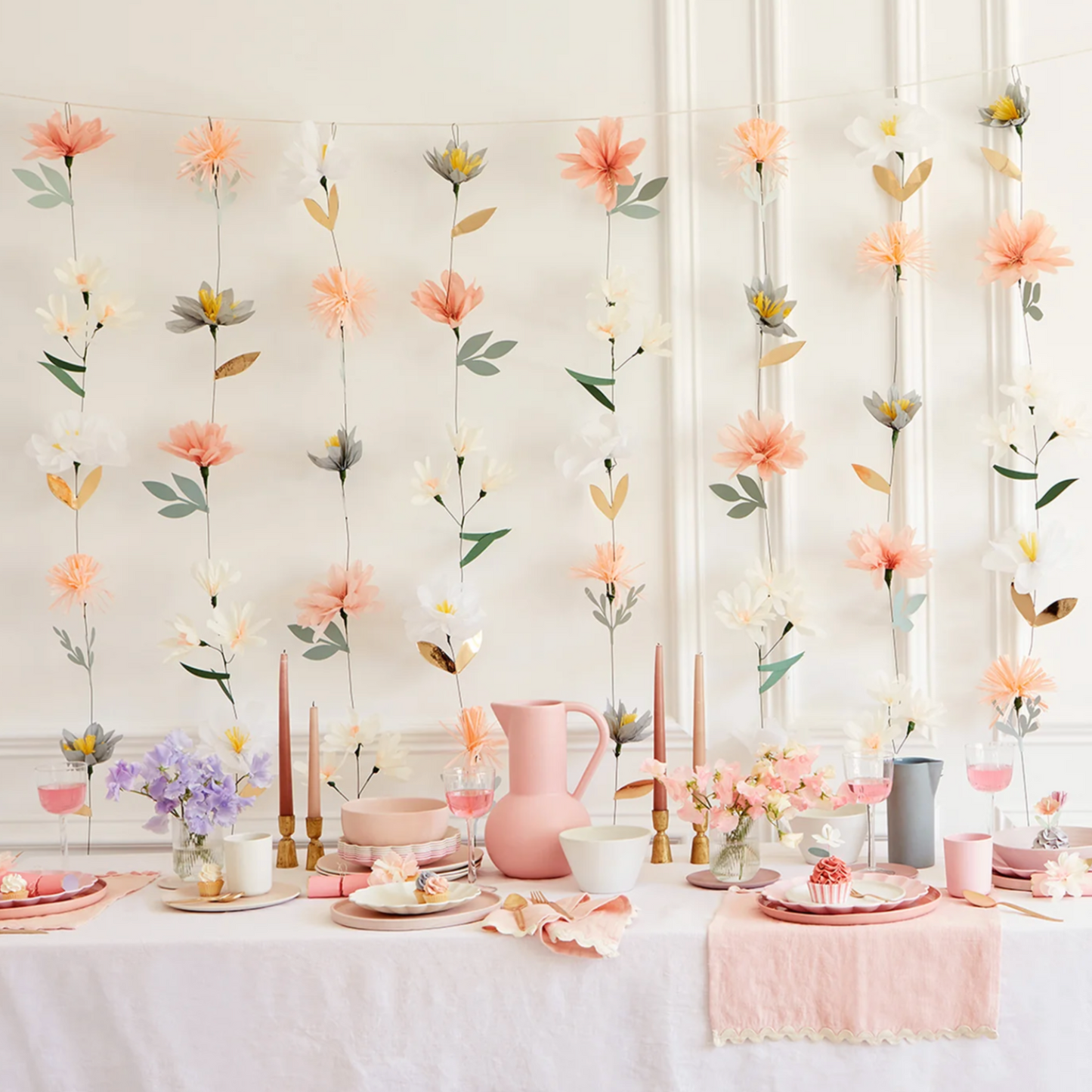Pastel Flower Wall