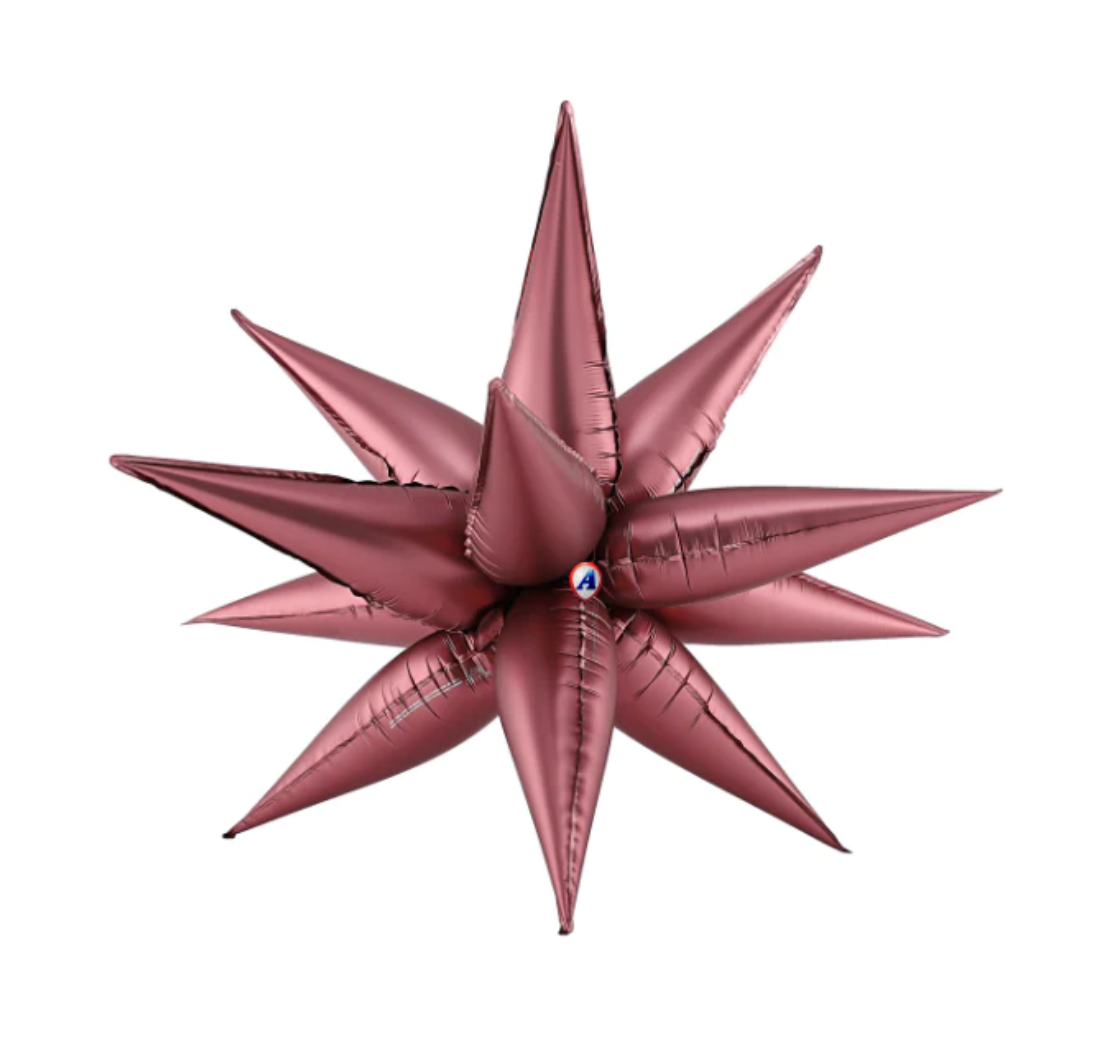 26" Small Star Burst Foil Balloon