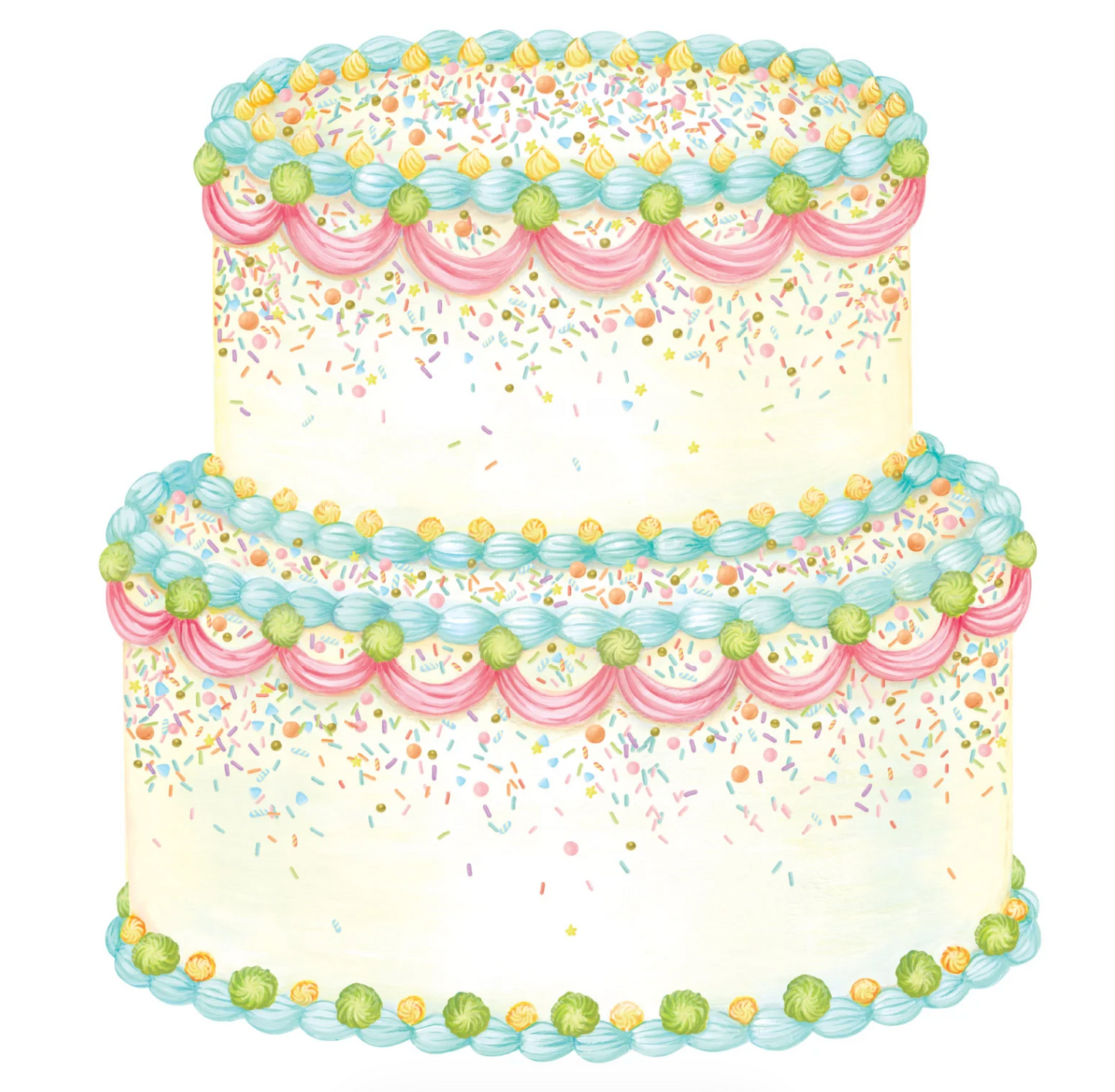 Die-cut Birthday Cake Placemat
