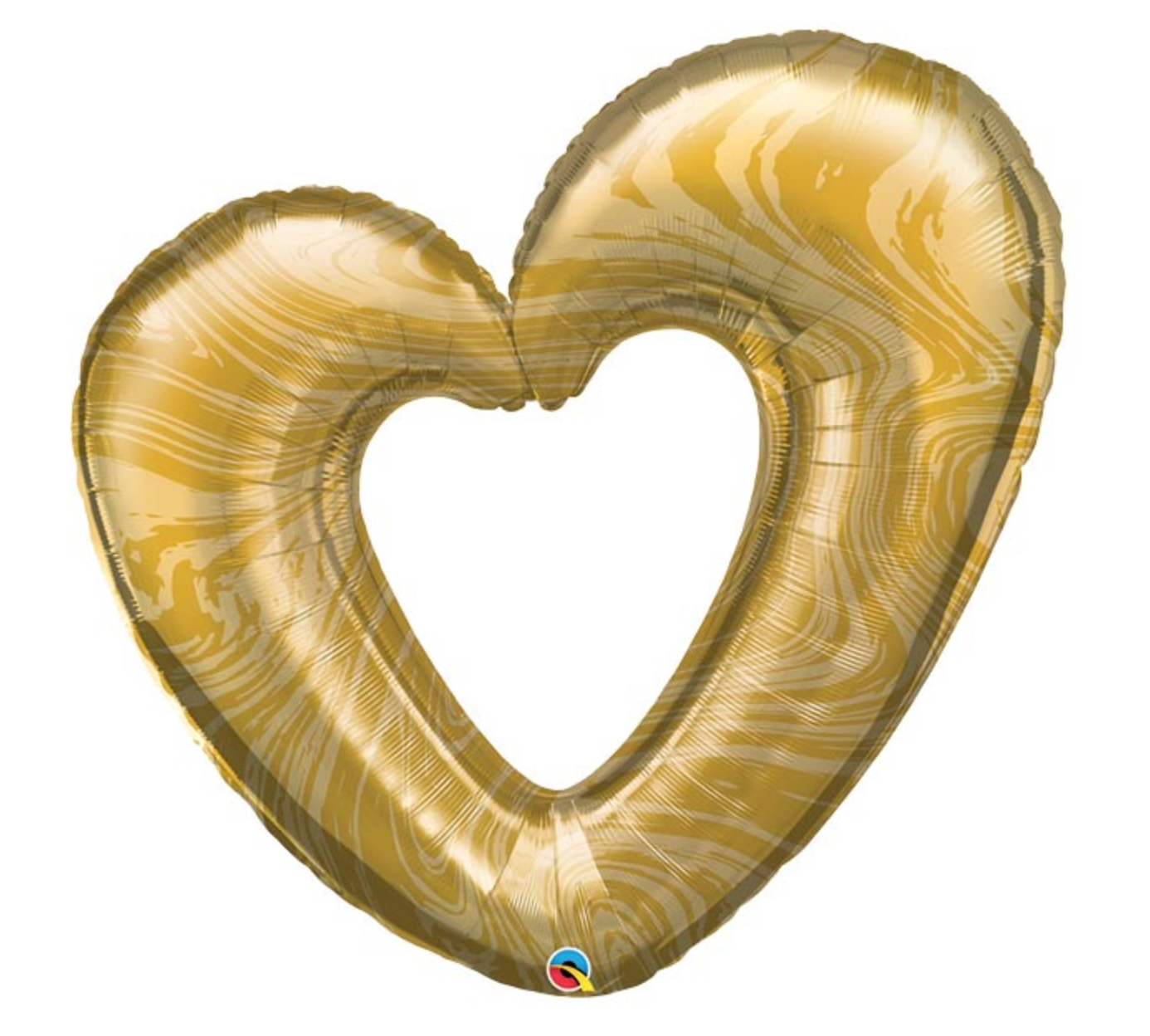 42" Gold Heart Mylar Balloon