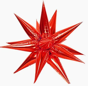 26" Small Star Burst Foil Balloon