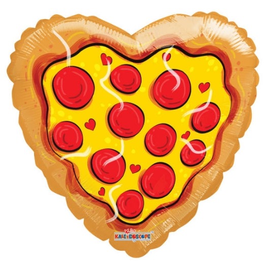 18" Pizza Heart Balloon