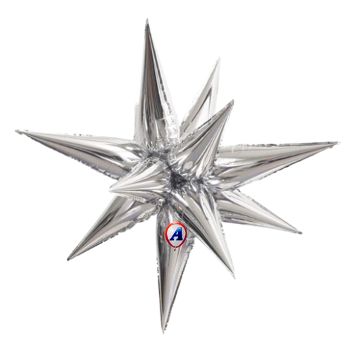 26" Small Star Burst Foil Balloon