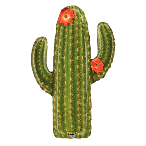 38" Mighty Bright Cactus Mylar Balloon
