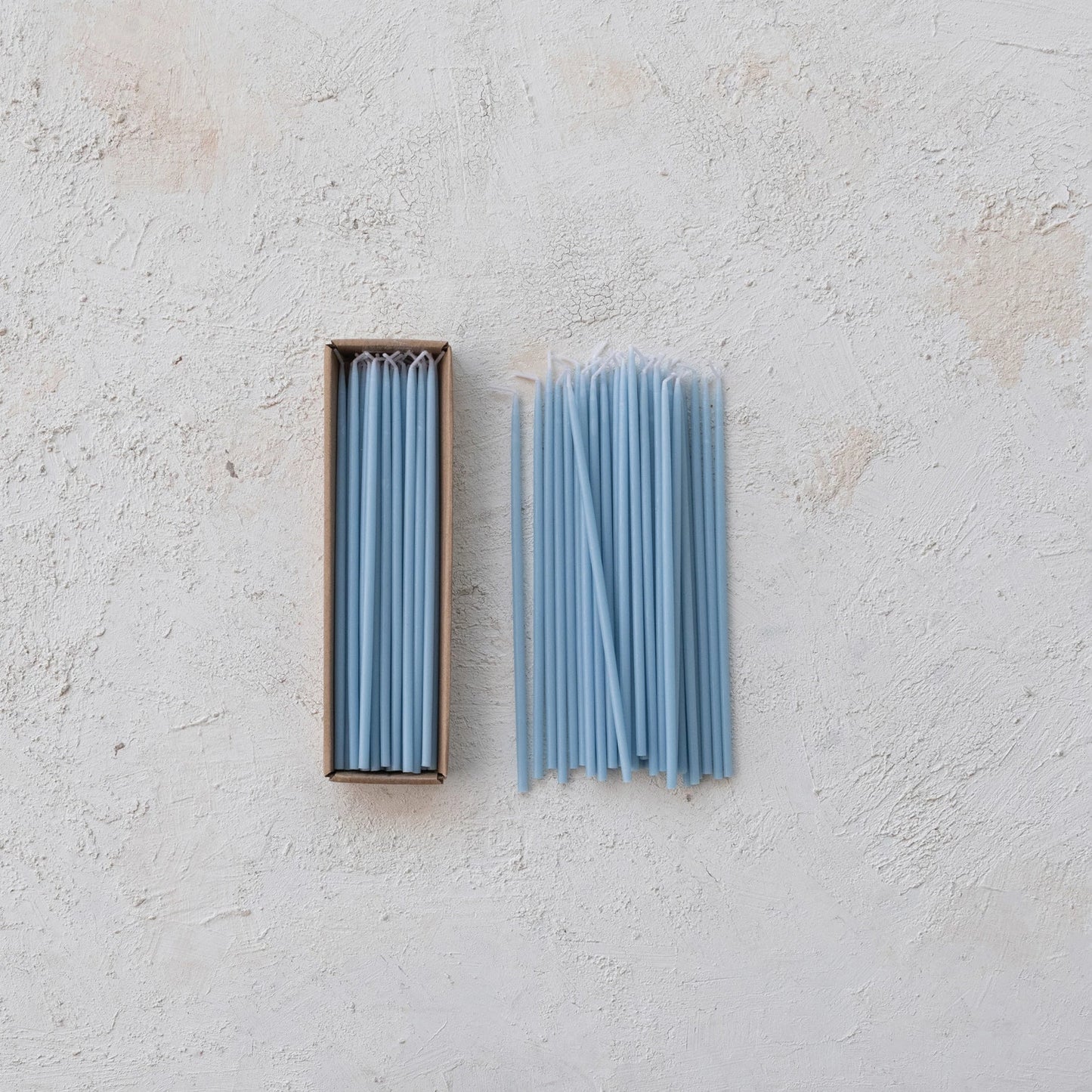 10" Light Blue Thin Taper Candles