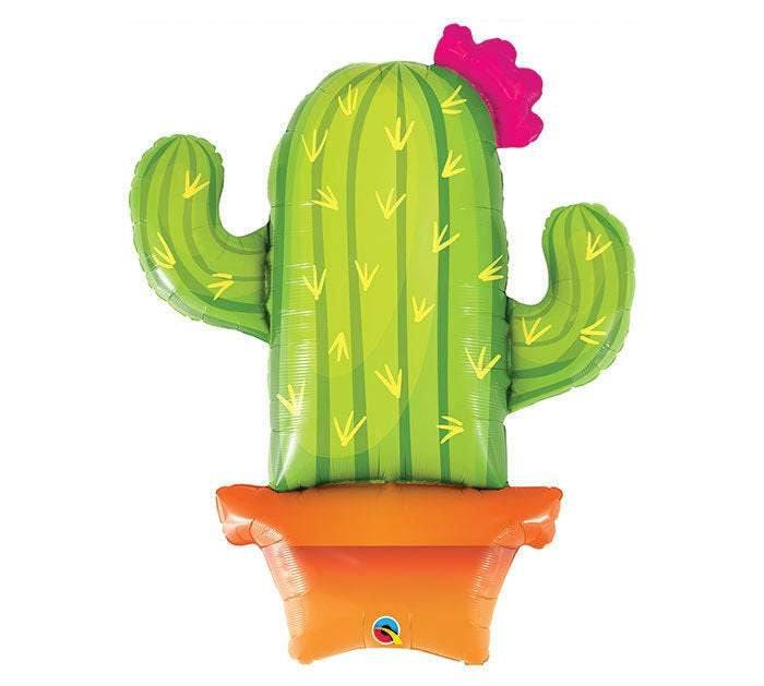 39" Potted Cactus Mylar Balloon