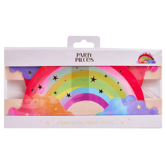 Rainbow Food Trays (x4)