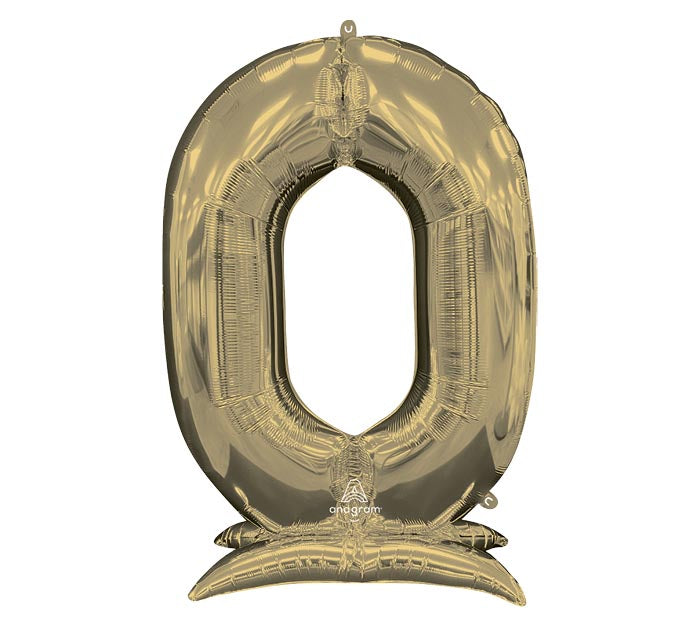 52" Standing Gold Number Balloon