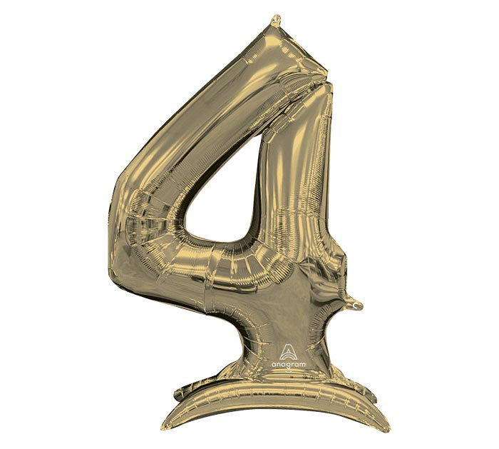 52" Standing Gold Number Balloon