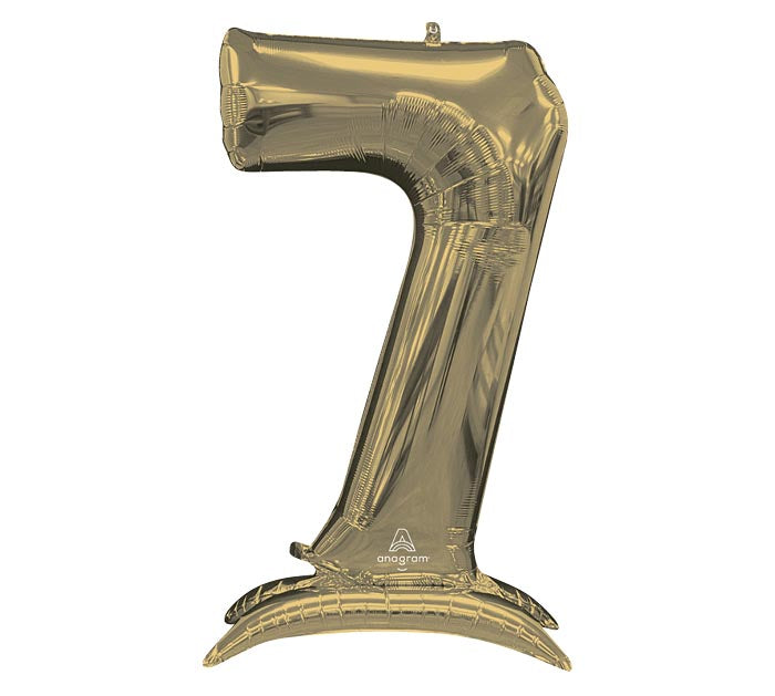 52" Standing Gold Number Balloon