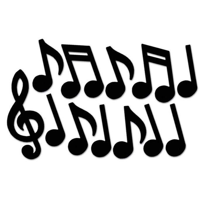 Jumbo Musical Notes Table Accents