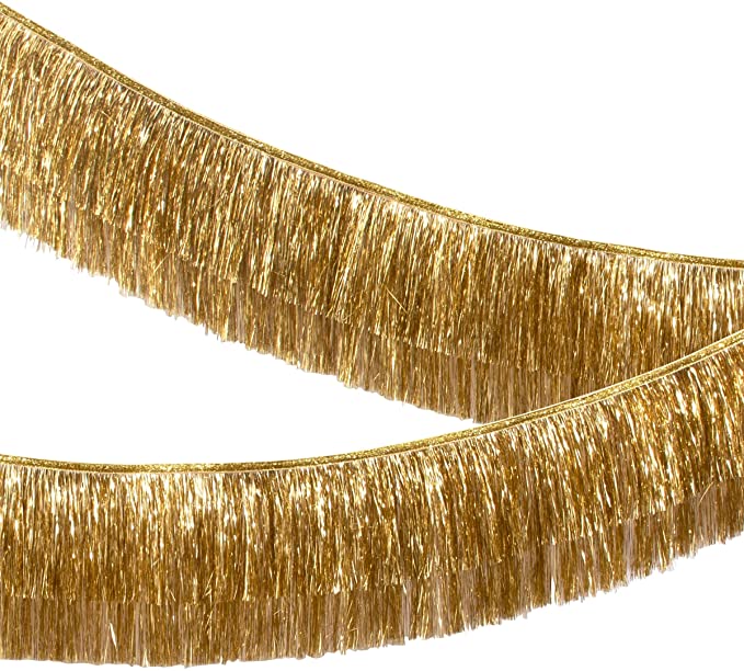 Gold Tinsel Fringe Garland