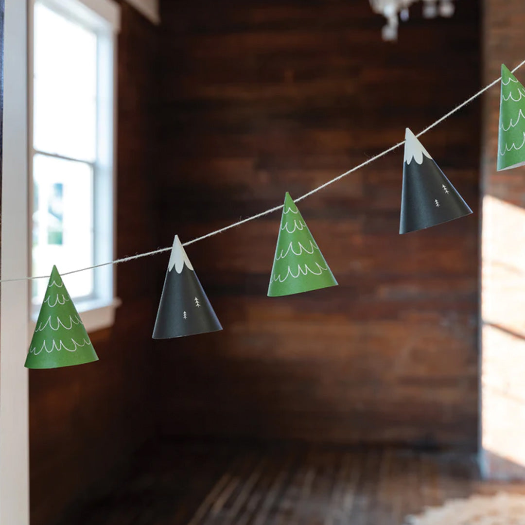 Adventure Mountain and Tree Cone Banner