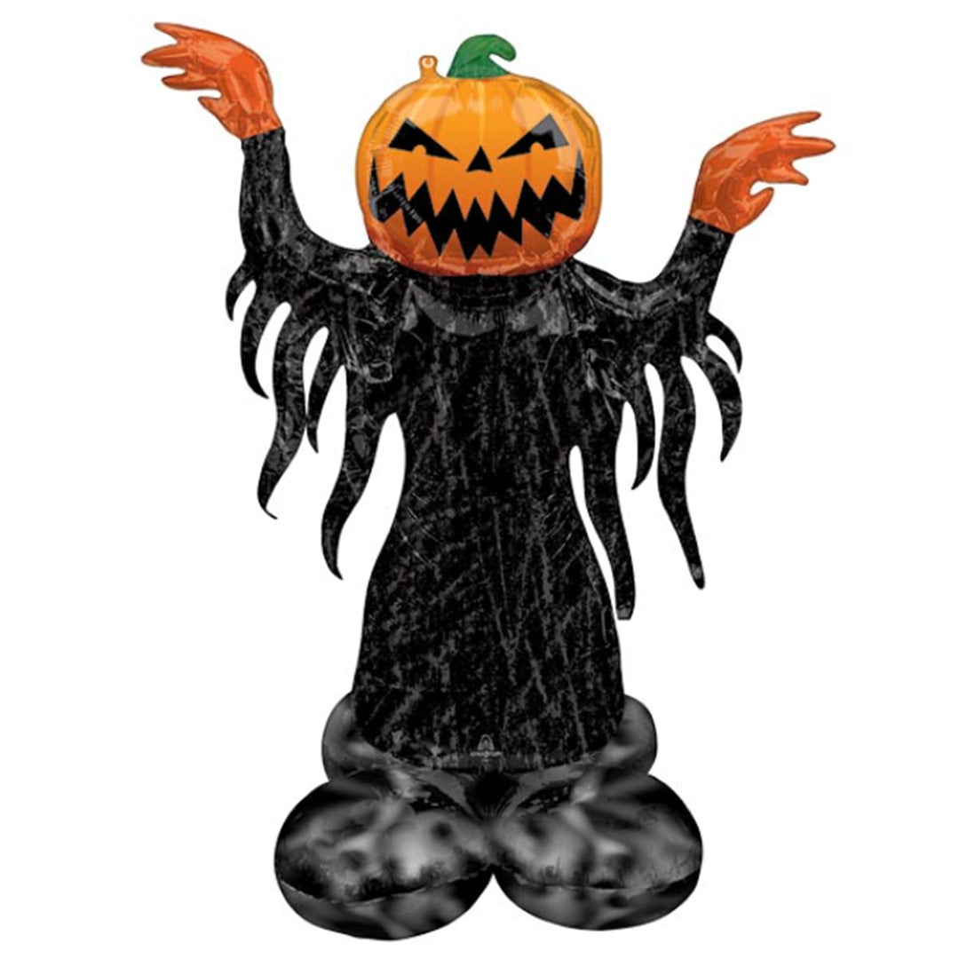 53" Pumpkin Head Ghost Balloon Airloonz