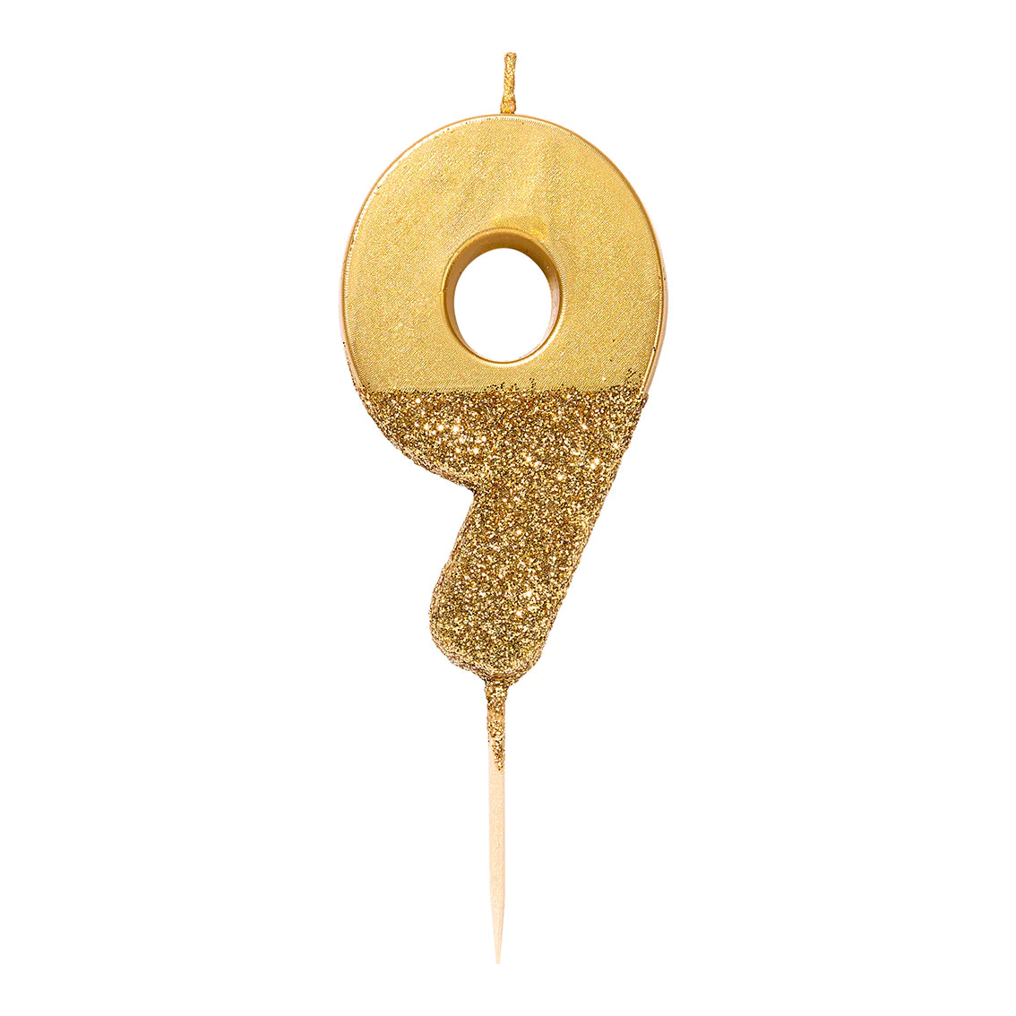 Glitter Number Candle
