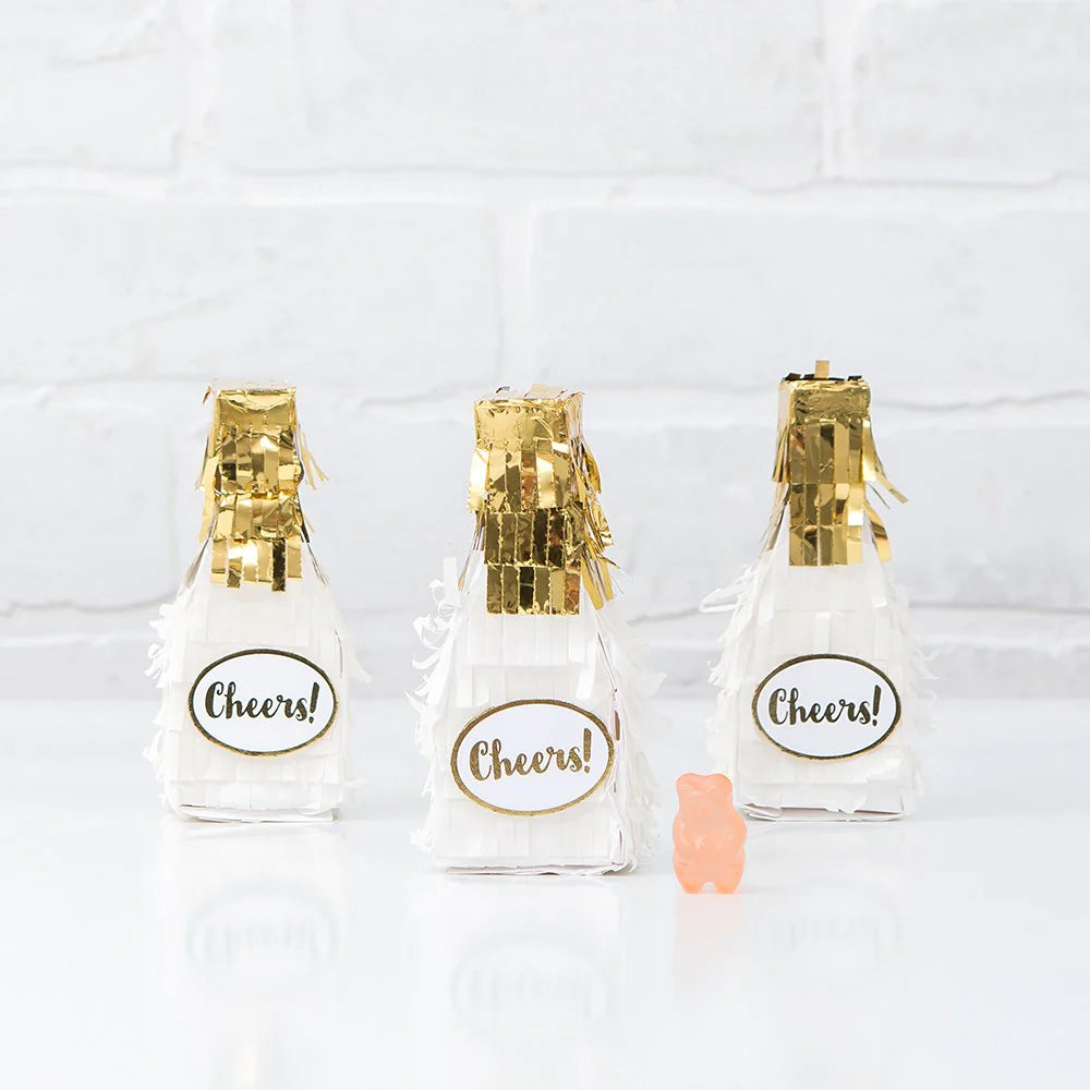 Mini Champagne Pinata Favor Box