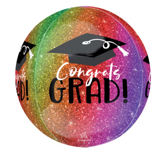 16" Orbz Balloon Graduation