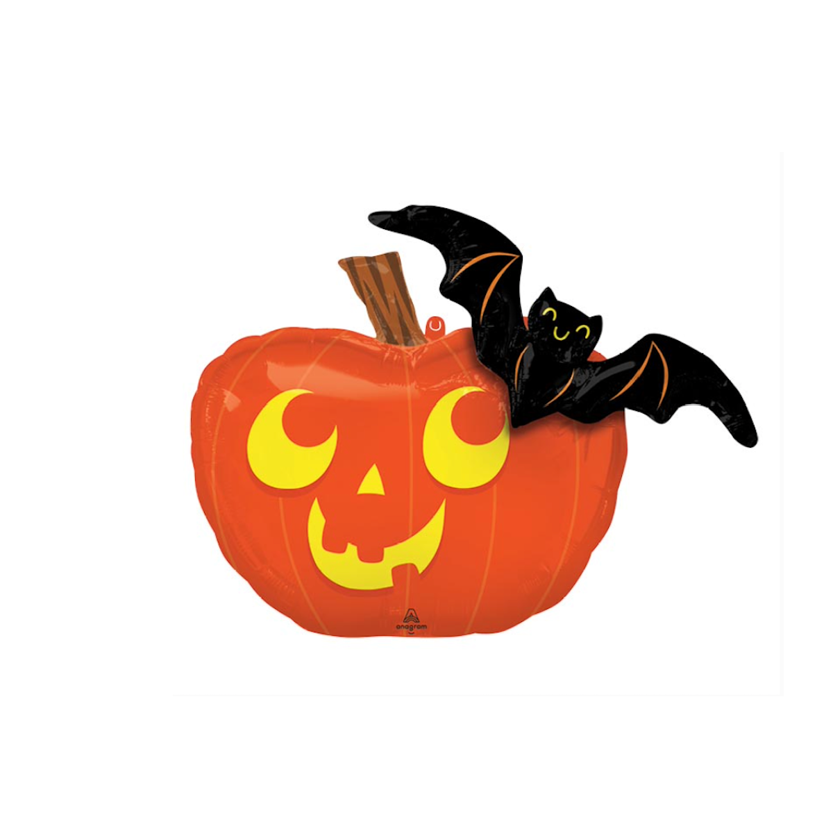 31" Pumpkin and Bat Balloon