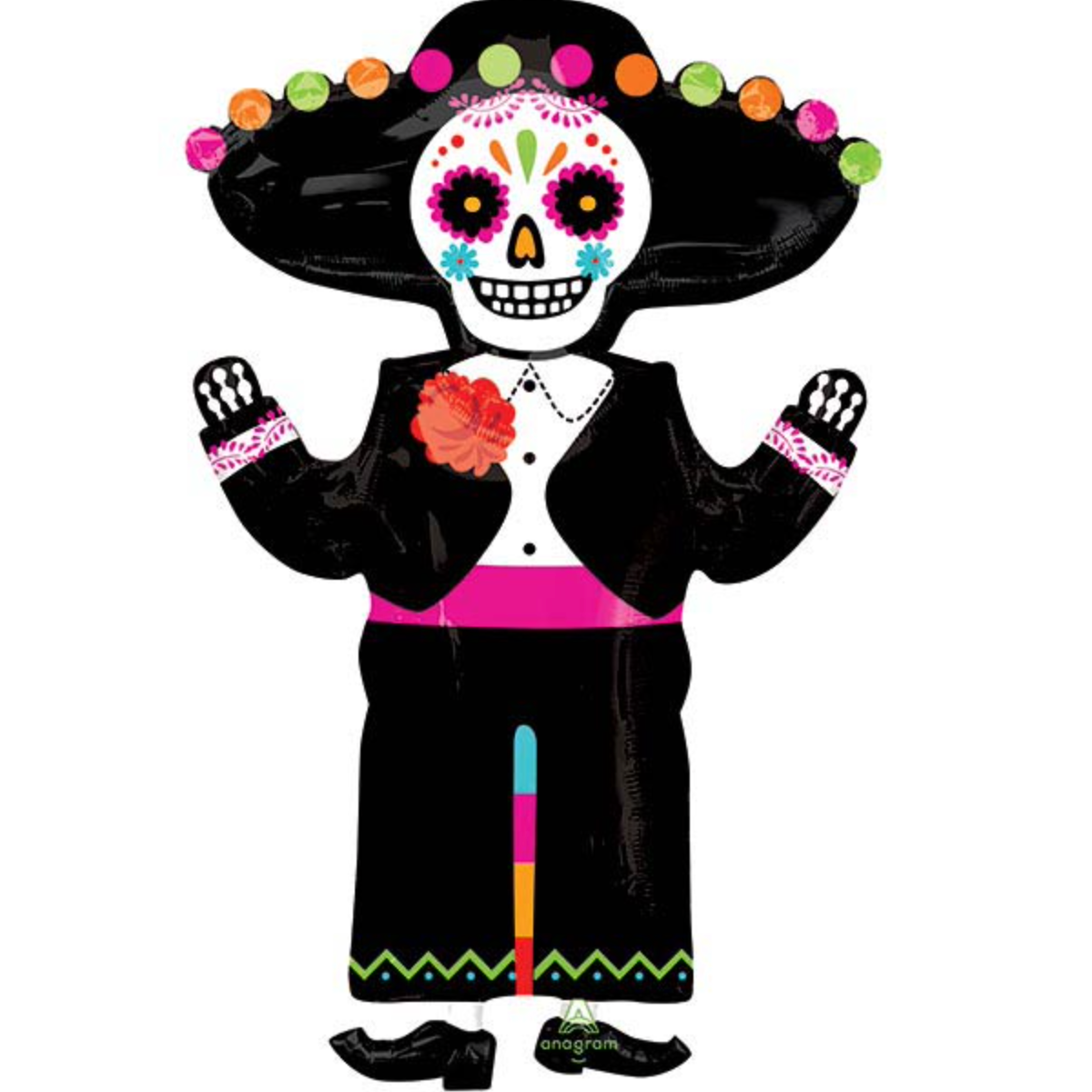 34" Day of the Dead Skeleton