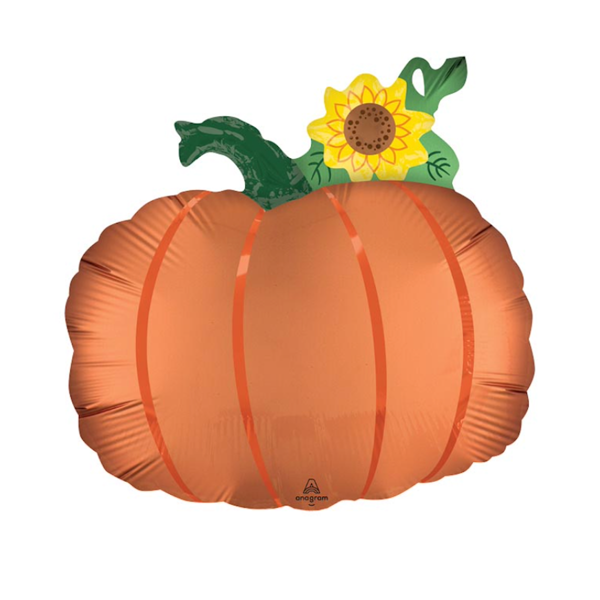 14" Inflated Mini Satin Pumpkin