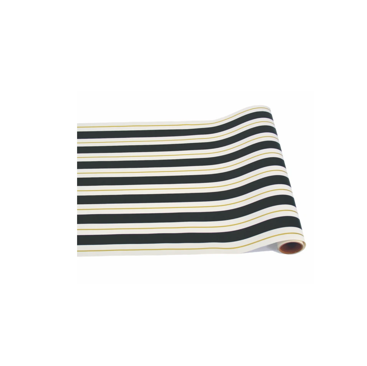 Black & Gold Awning Stripe Runner