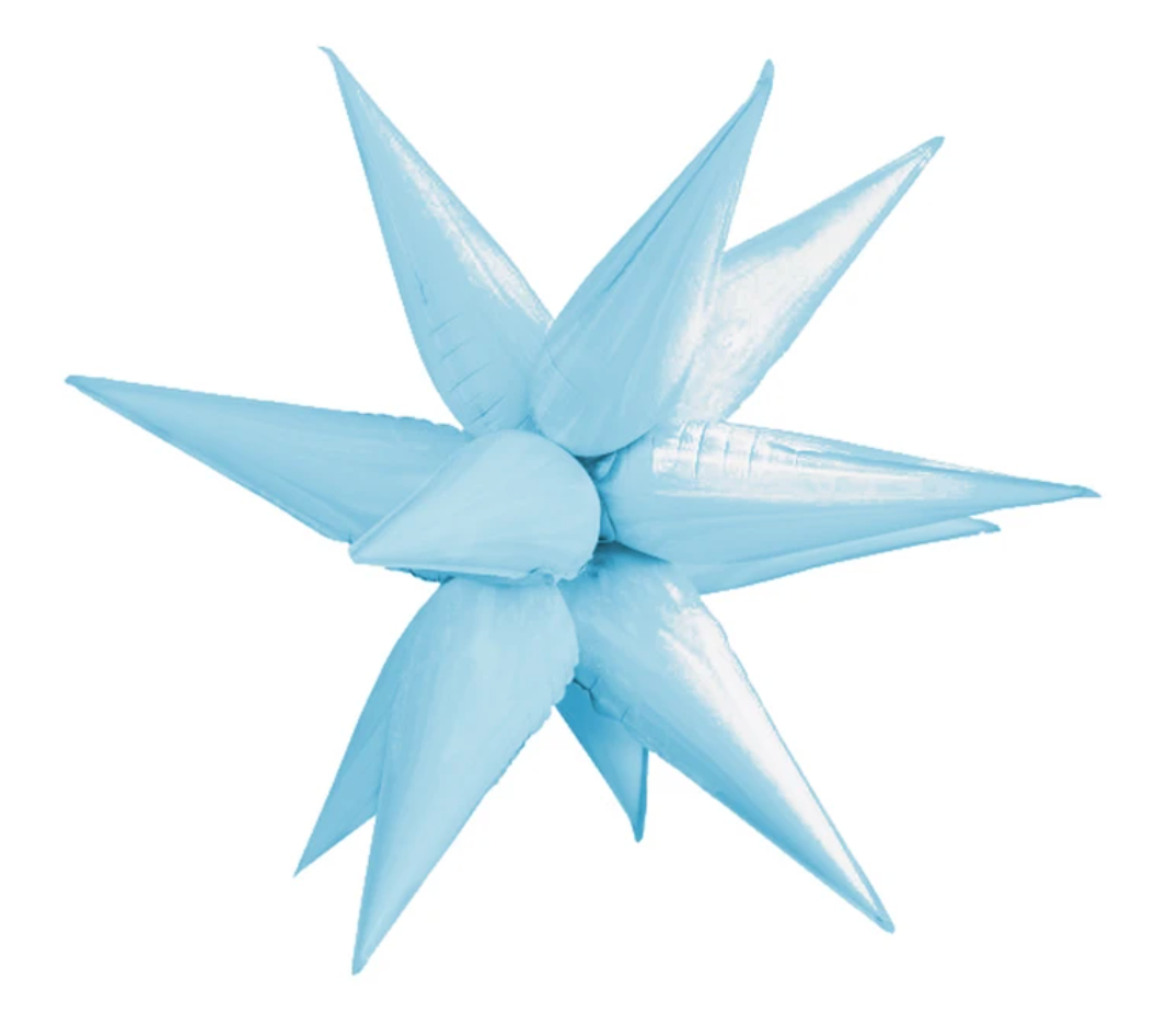 40" Light Blue Starburst