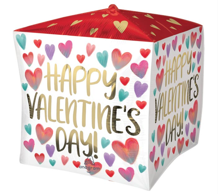 15" Valentine's Cube Balloon