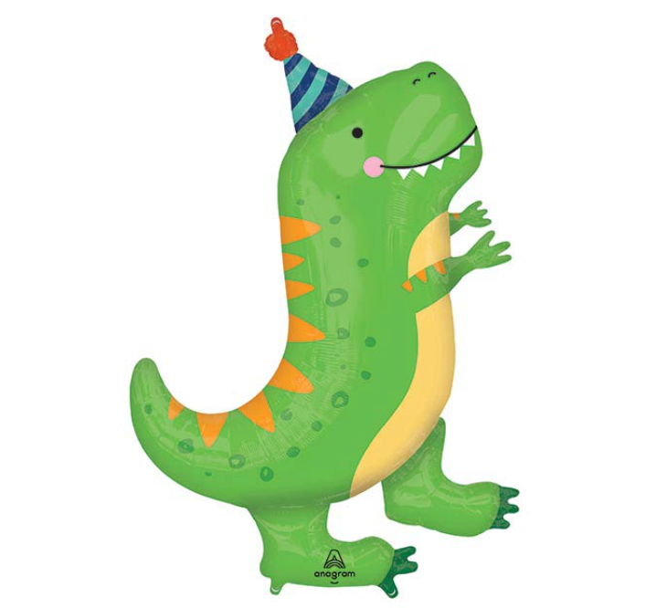 34" Dinosaur Party Hat Balloon