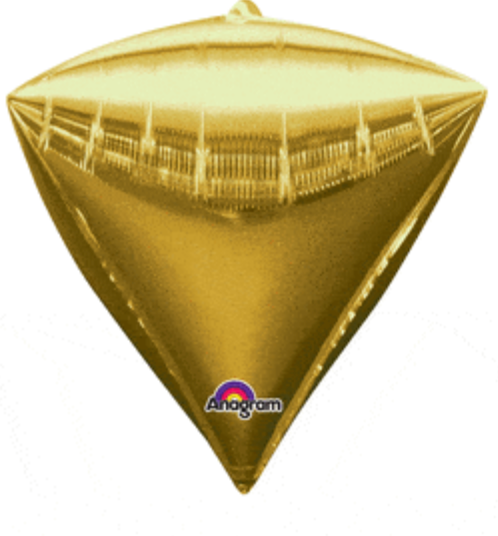 17" Gold Diamondz Balloon