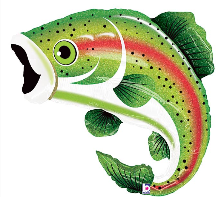 29" Rainbow Trout Balloon