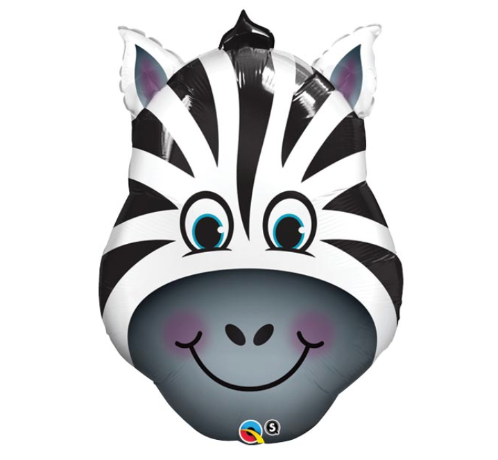 32" Zany Zebra Balloon
