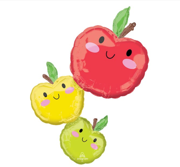 37" Apple Stacker Mylar Balloon